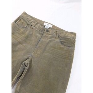 Armani Exchange Green Blue Haze Seersucker Corduroy Pants Suede Feel Men's 33x29